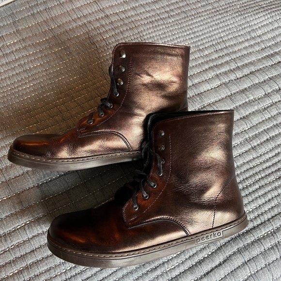 Peerko Frost Barefoot Wool Lined Boots Chestnut Size 42 - Picture 4 of 11